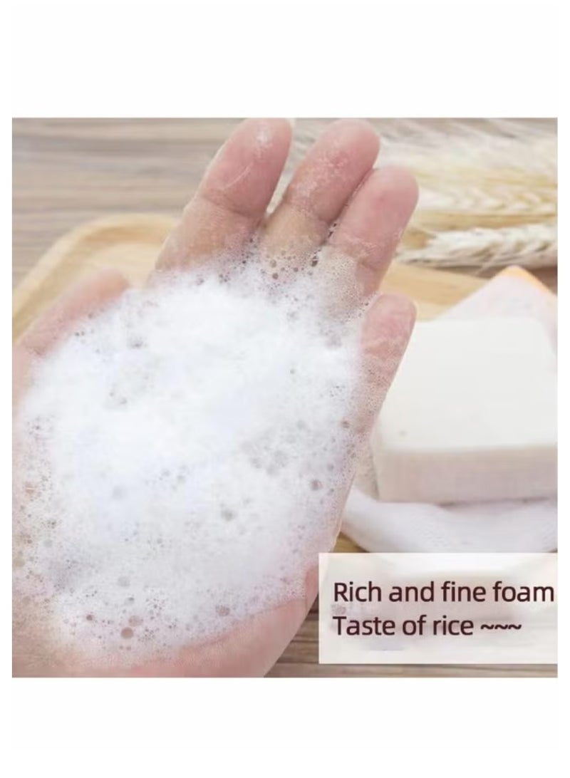 Goreem Thai Rice Soap 65g Original Thai Handmade Soap Rice Milk Soap Whitening Soap Goat Milk Soap Handmade Soap - Image 4